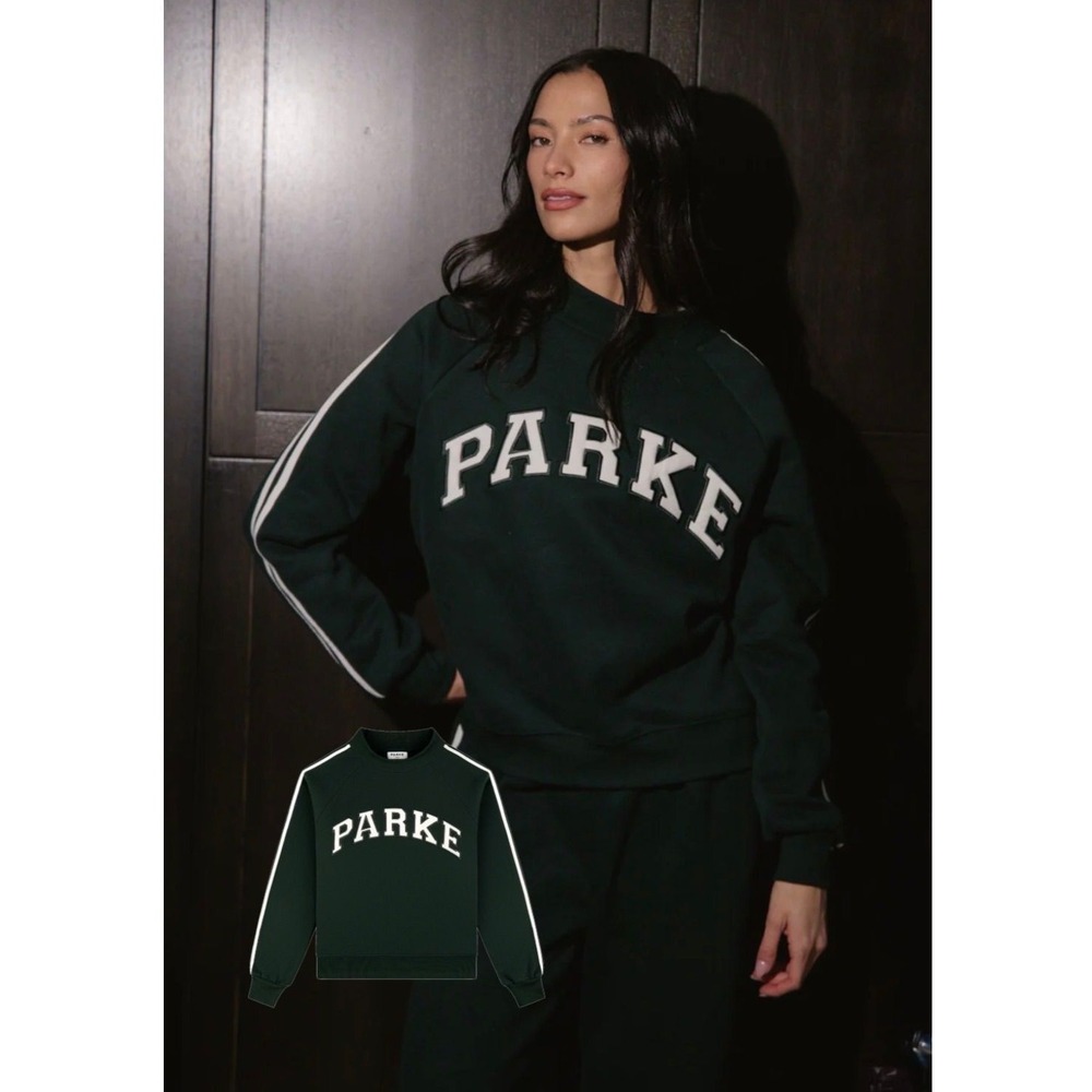 PARKE SOLD OUT Sport Stripe Mockneck-Fleece-Forest